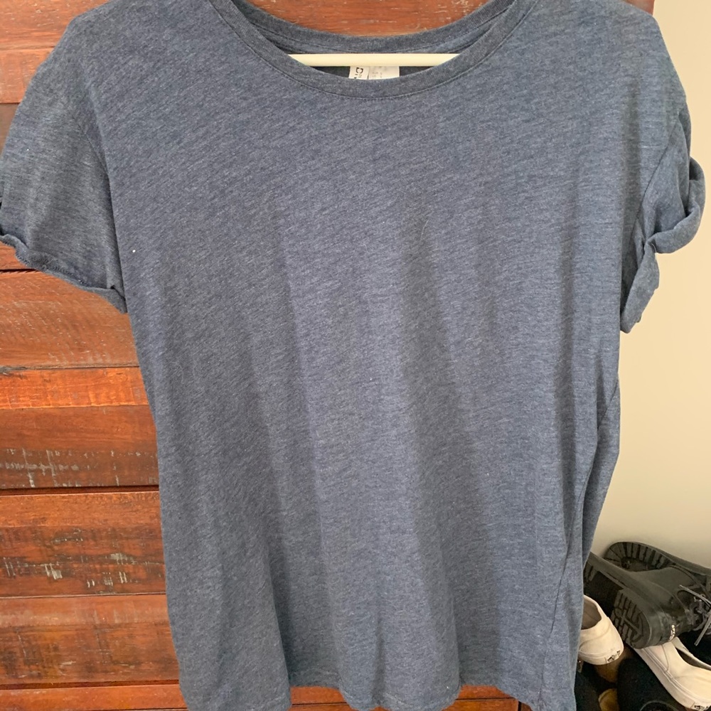 Oversized navy tee